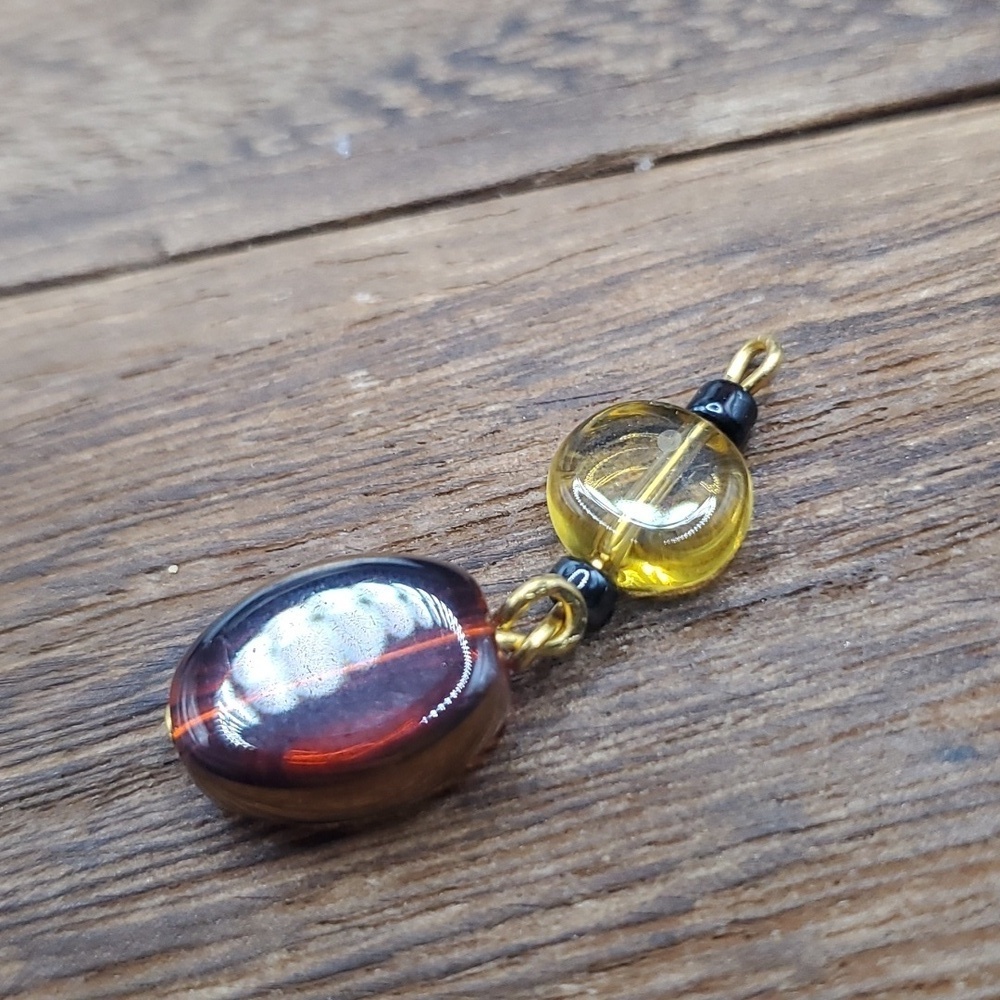Hand-blown lemon head glass‎ pendant sunshine 🌞